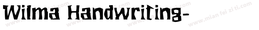 Wilma Handwriting字体转换